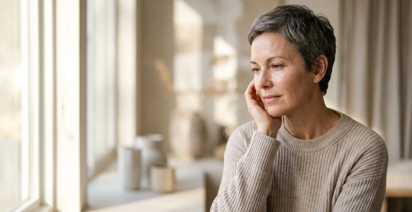 Portrait éditorial d'une femme mature à la peau lumineuse illustrant la régénération cellulaire après 40 ans